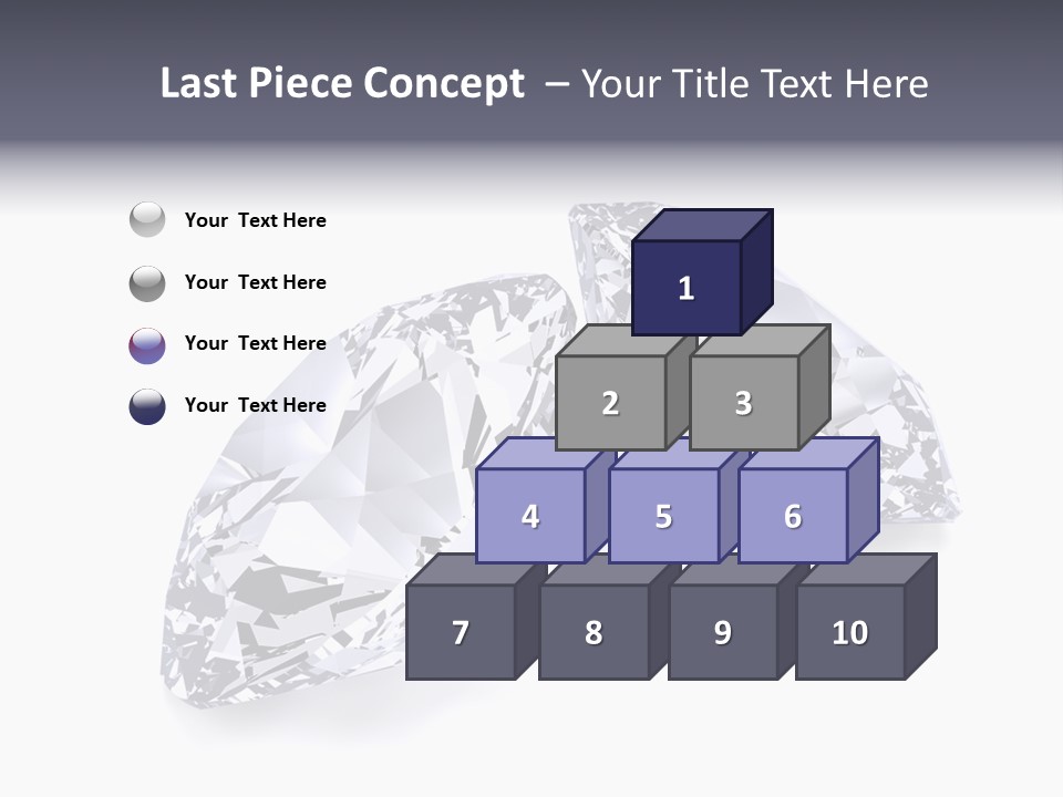 Commercial Crystal Treasure PowerPoint Template
