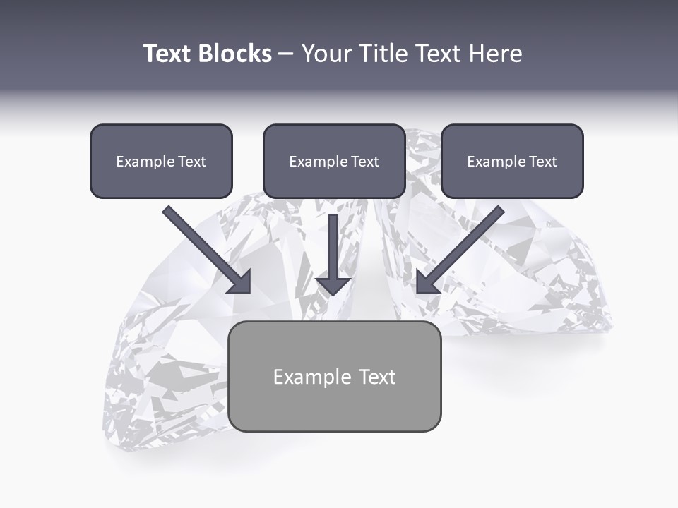 Commercial Crystal Treasure PowerPoint Template