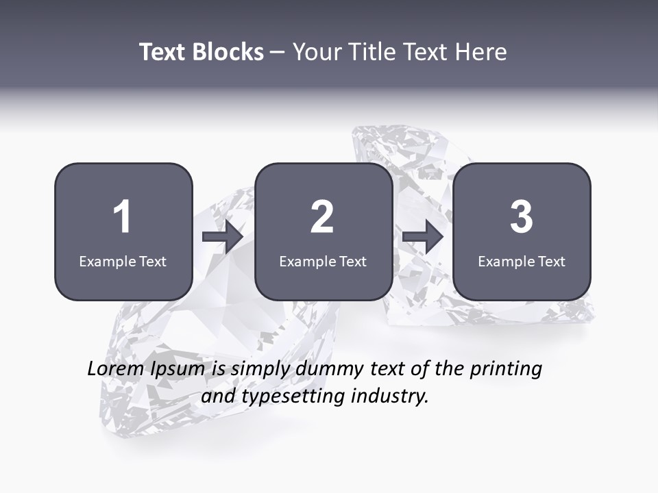 Commercial Crystal Treasure PowerPoint Template
