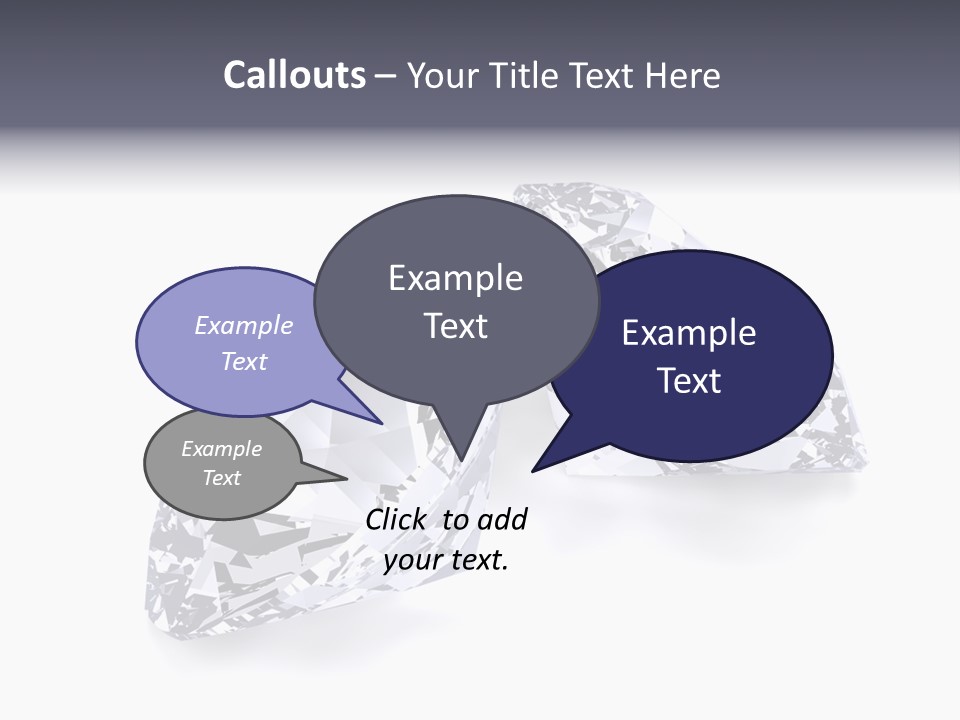 Commercial Crystal Treasure PowerPoint Template