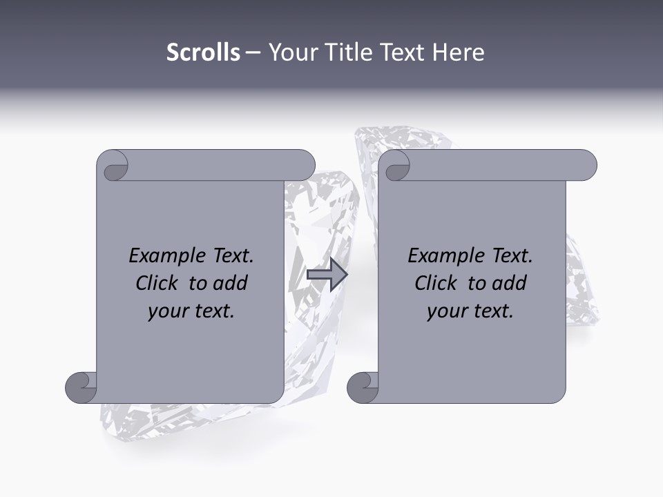 Commercial Crystal Treasure PowerPoint Template
