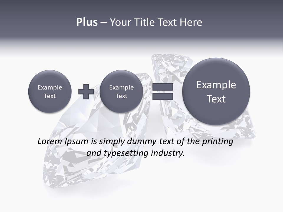 Commercial Crystal Treasure PowerPoint Template