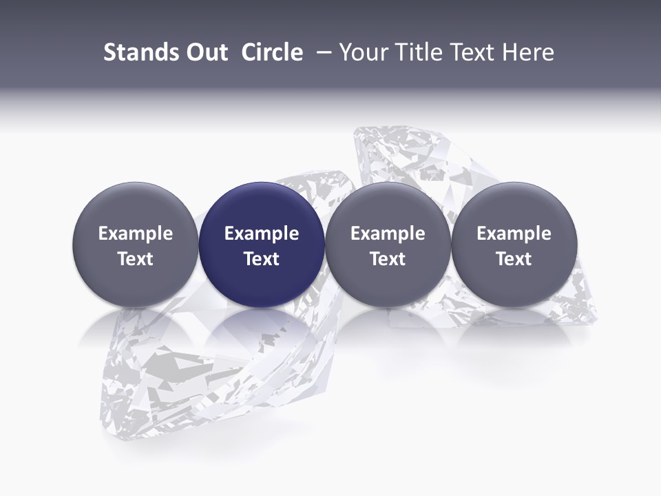 Commercial Crystal Treasure PowerPoint Template