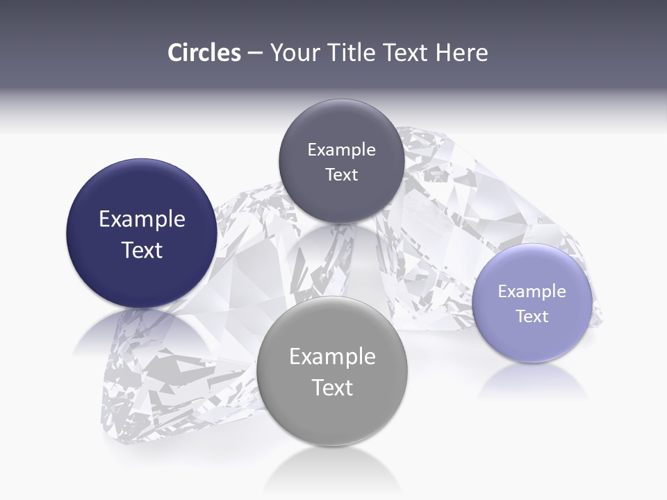 Commercial Crystal Treasure PowerPoint Template
