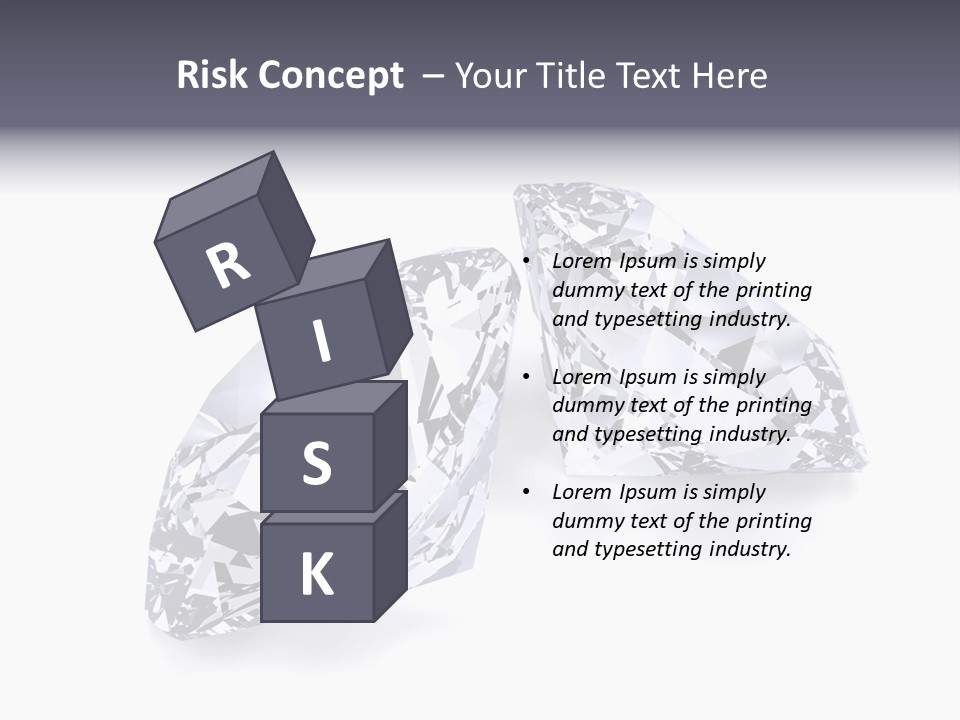 Commercial Crystal Treasure PowerPoint Template