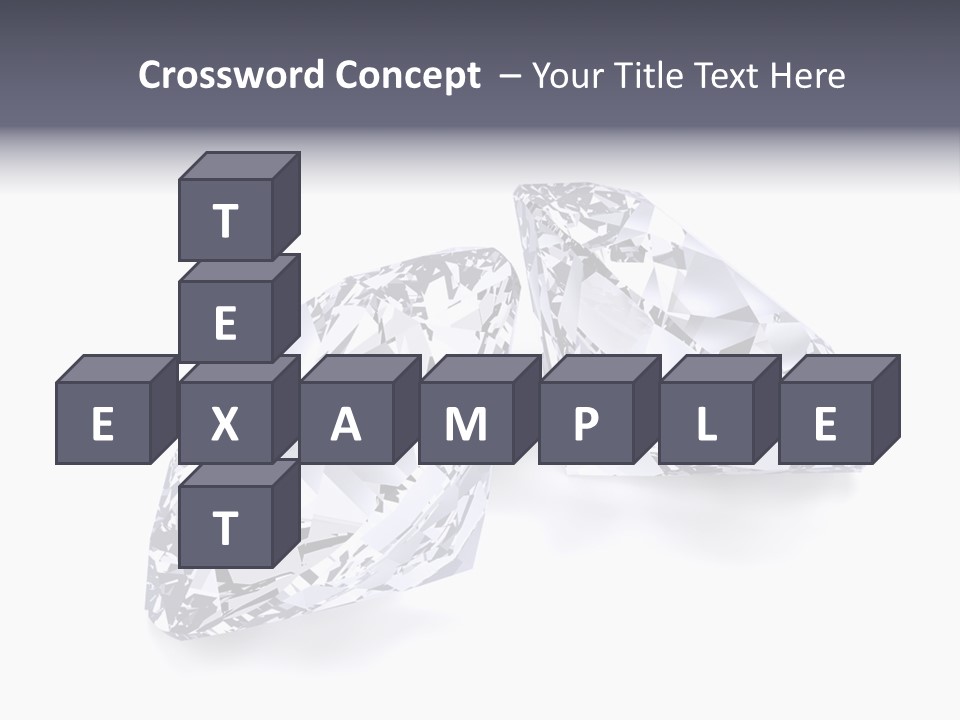 Commercial Crystal Treasure PowerPoint Template