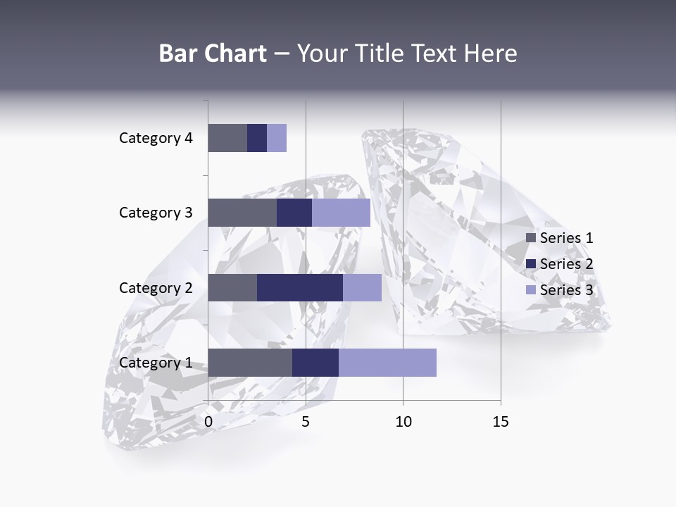 Commercial Crystal Treasure PowerPoint Template