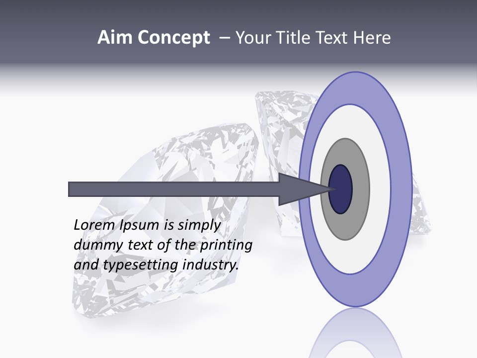 Commercial Crystal Treasure PowerPoint Template
