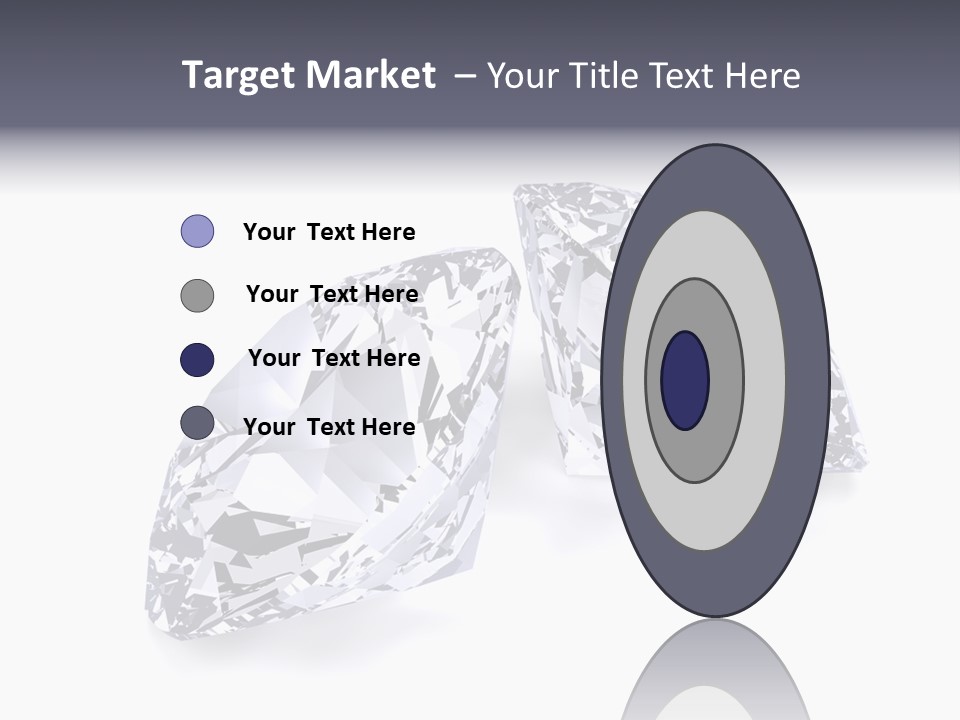 Commercial Crystal Treasure PowerPoint Template