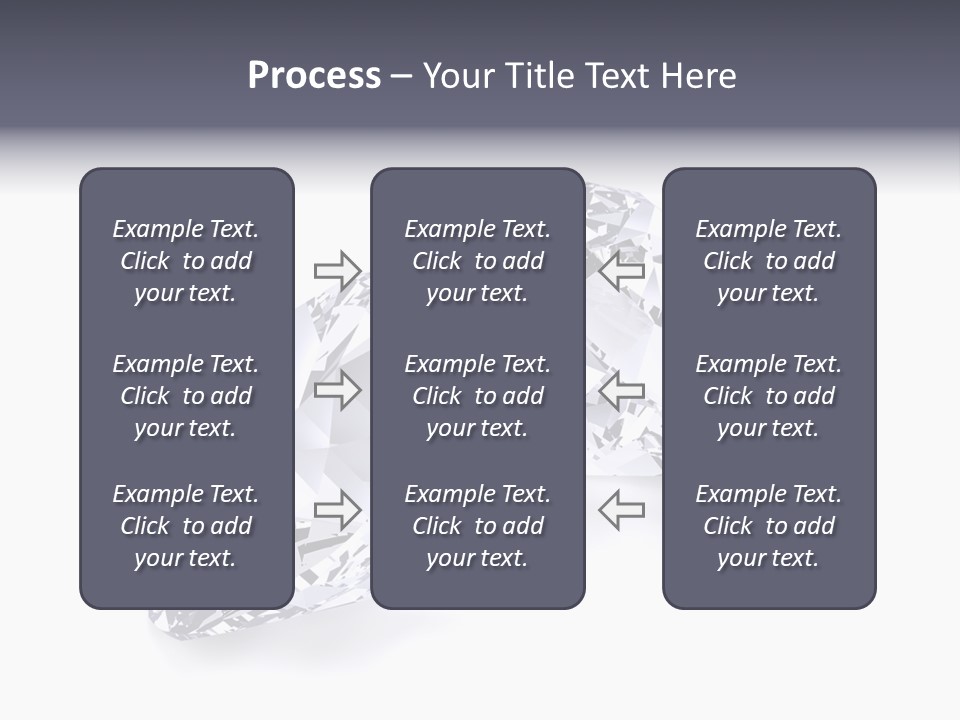 Commercial Crystal Treasure PowerPoint Template