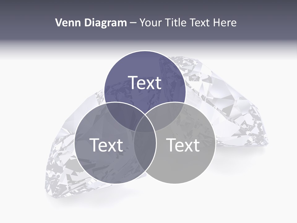 Commercial Crystal Treasure PowerPoint Template