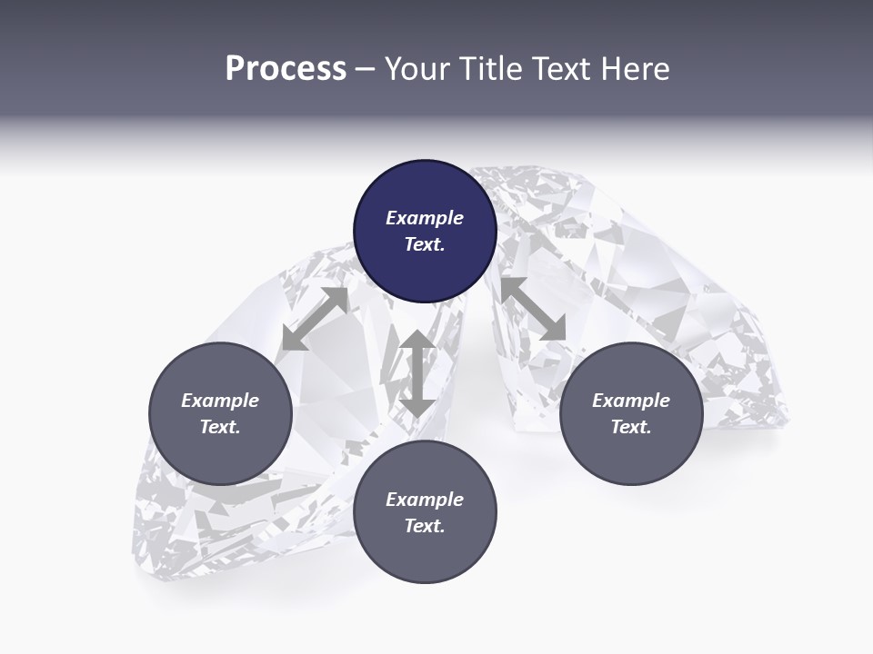 Commercial Crystal Treasure PowerPoint Template