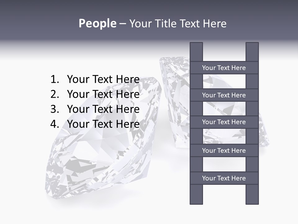 Commercial Crystal Treasure PowerPoint Template
