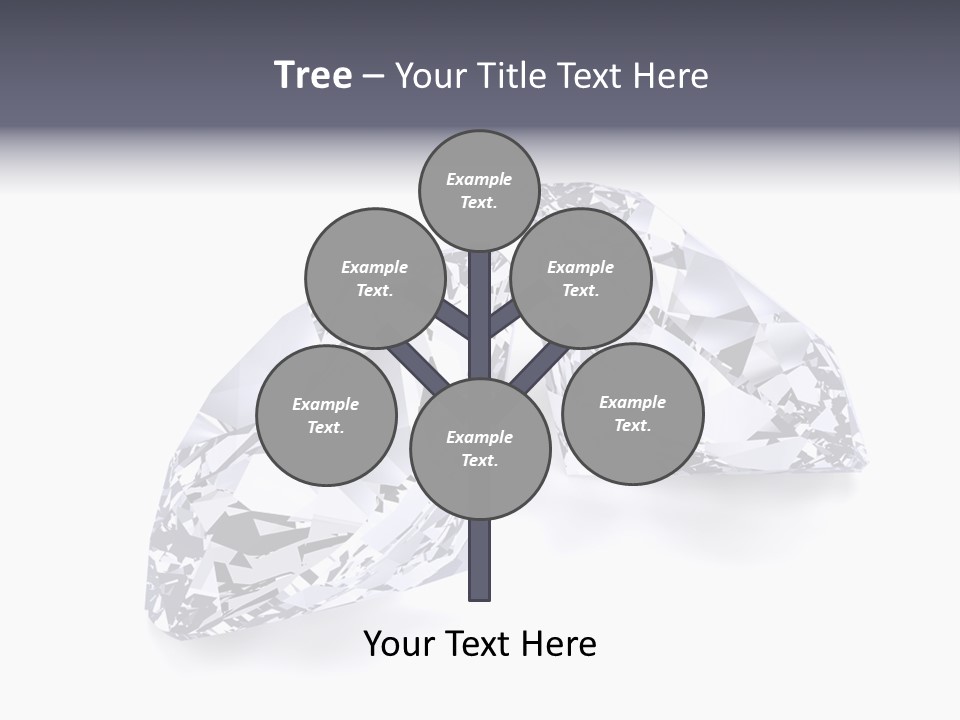 Commercial Crystal Treasure PowerPoint Template