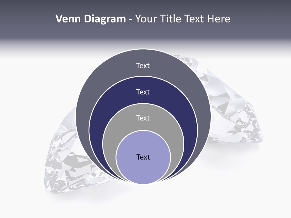 Commercial Crystal Treasure PowerPoint Template