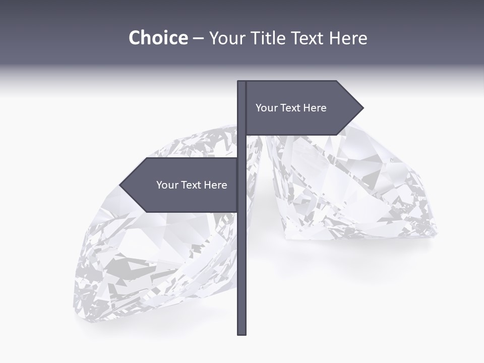 Commercial Crystal Treasure PowerPoint Template