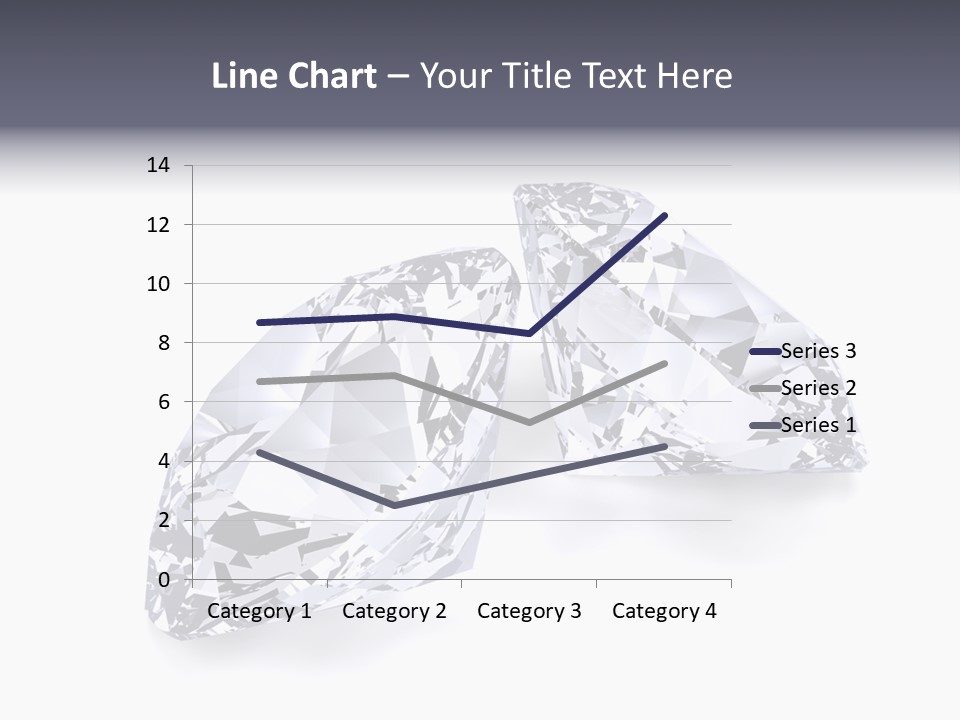 Commercial Crystal Treasure PowerPoint Template
