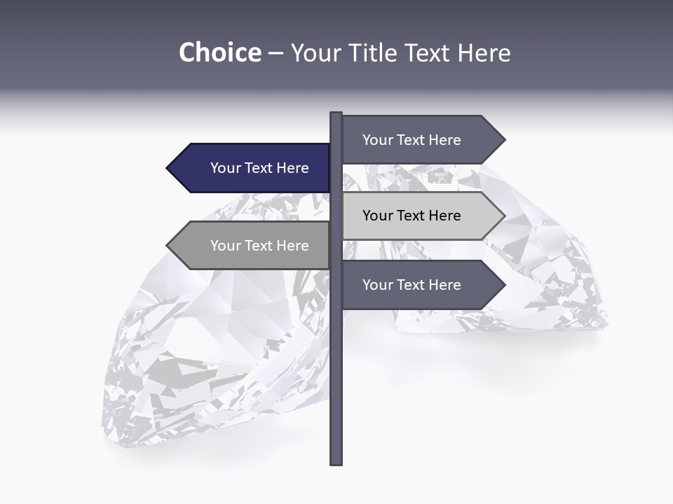 Commercial Crystal Treasure PowerPoint Template