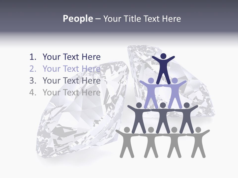 Commercial Crystal Treasure PowerPoint Template