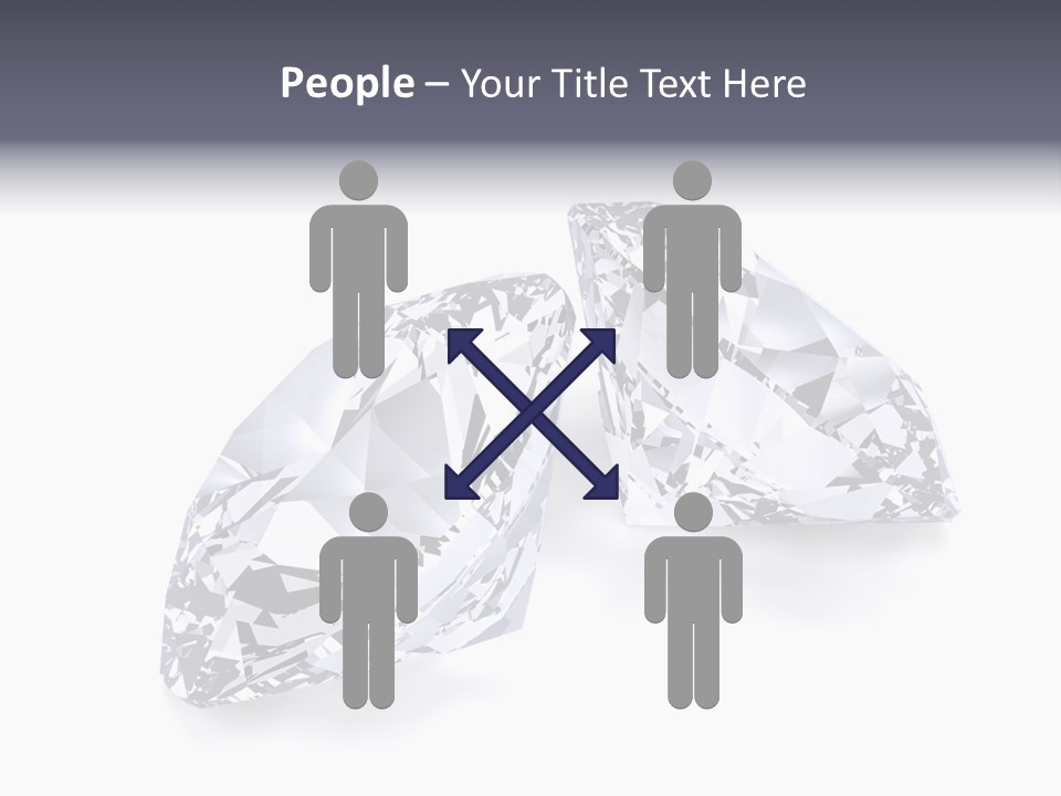 Commercial Crystal Treasure PowerPoint Template