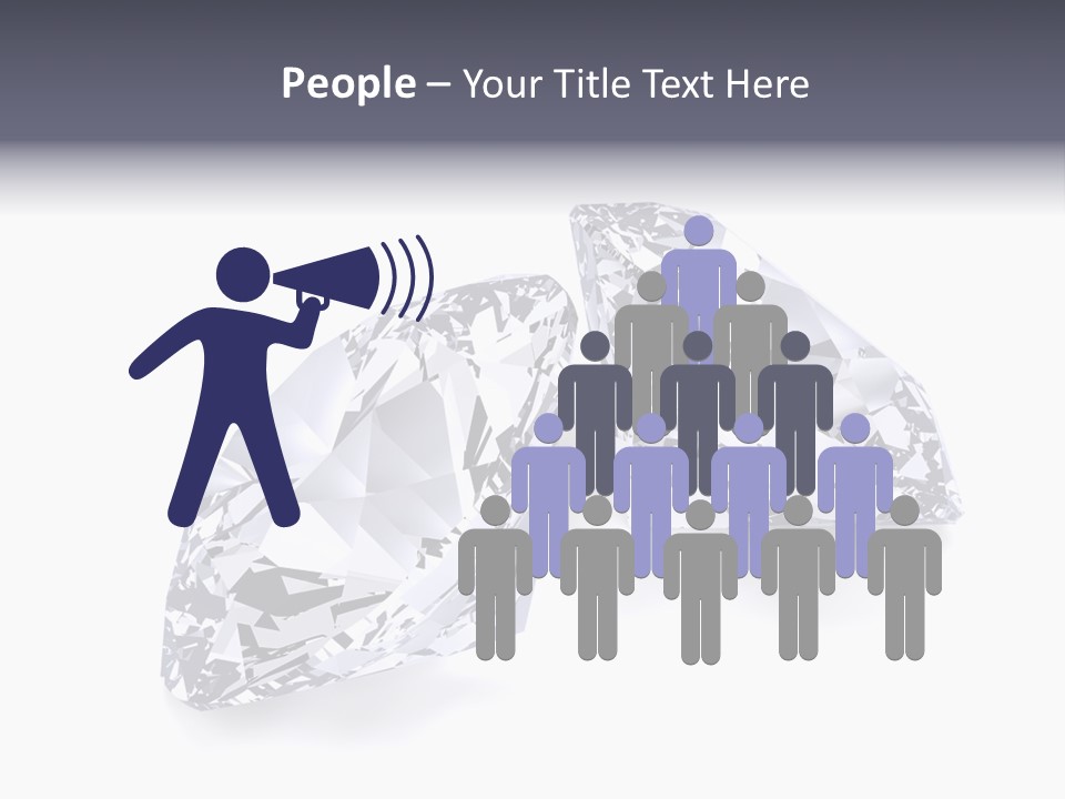 Commercial Crystal Treasure PowerPoint Template