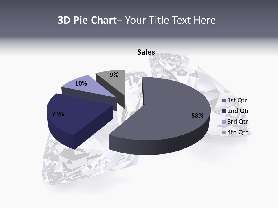 Commercial Crystal Treasure PowerPoint Template