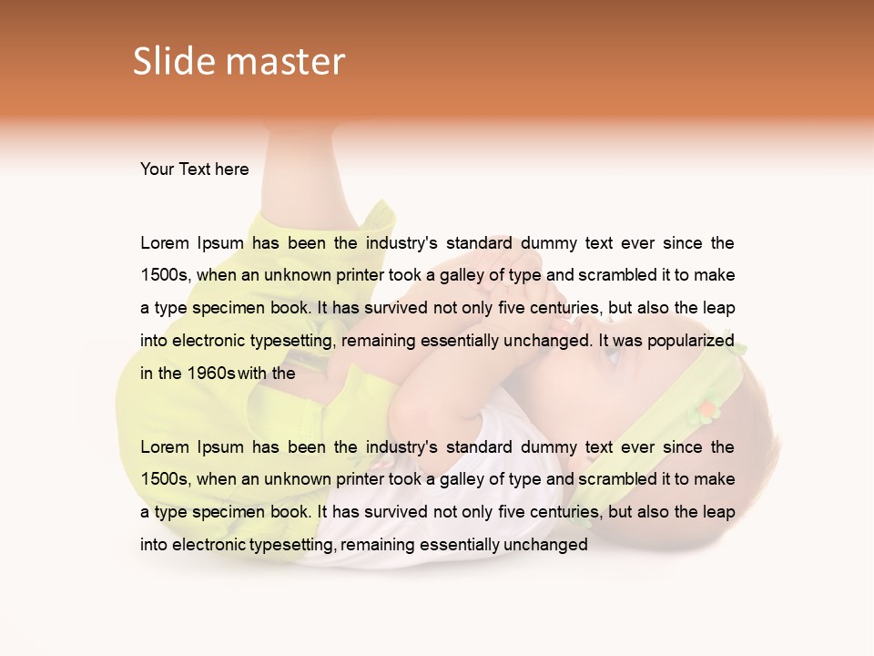 Son Adorable Closeup PowerPoint Template