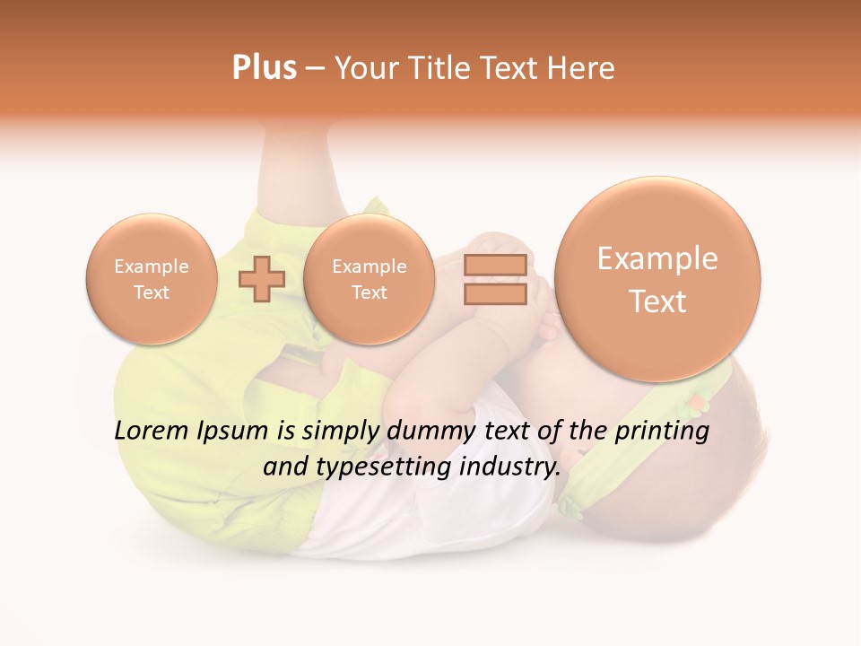 Son Adorable Closeup PowerPoint Template