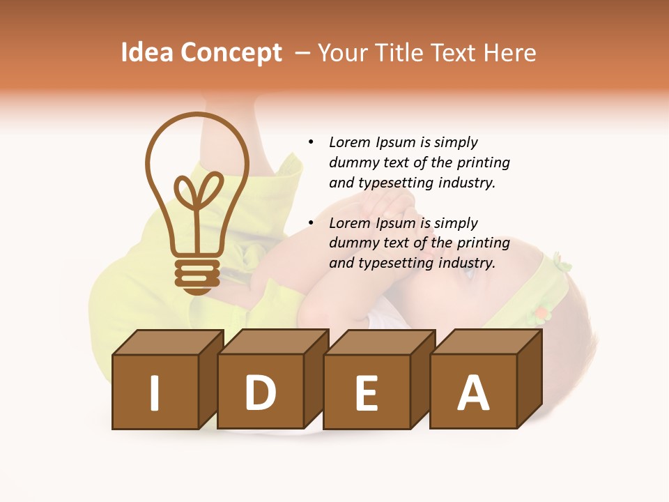 Son Adorable Closeup PowerPoint Template