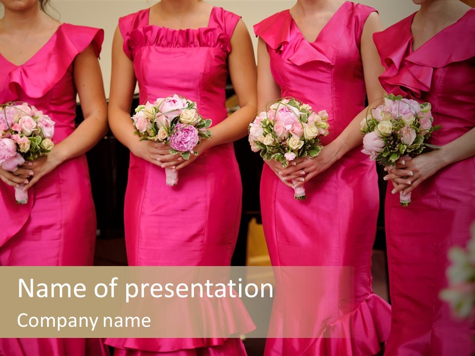 Attractive Bouquet Detail PowerPoint Template