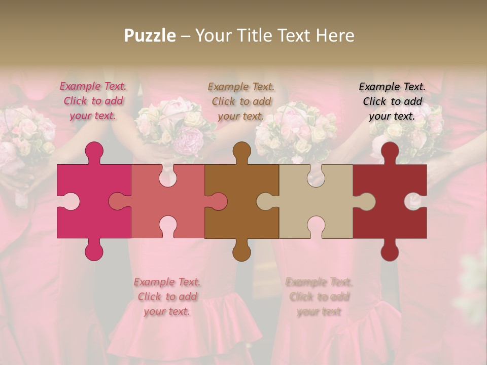 Attractive Bouquet Detail PowerPoint Template