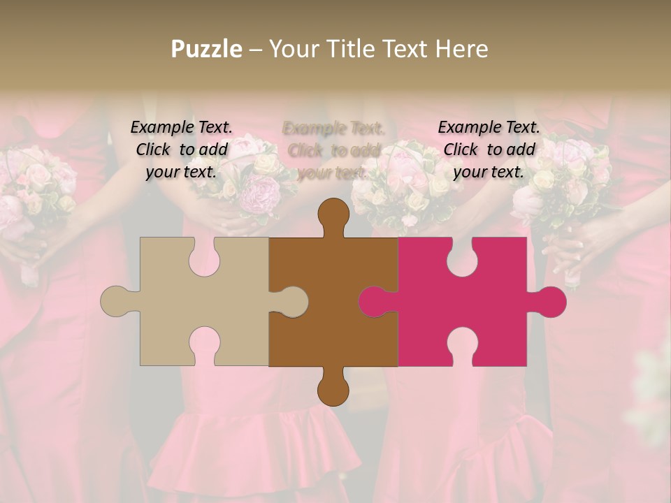 Attractive Bouquet Detail PowerPoint Template