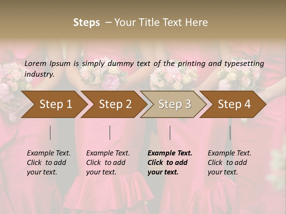Attractive Bouquet Detail PowerPoint Template