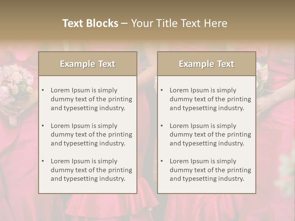 Attractive Bouquet Detail PowerPoint Template