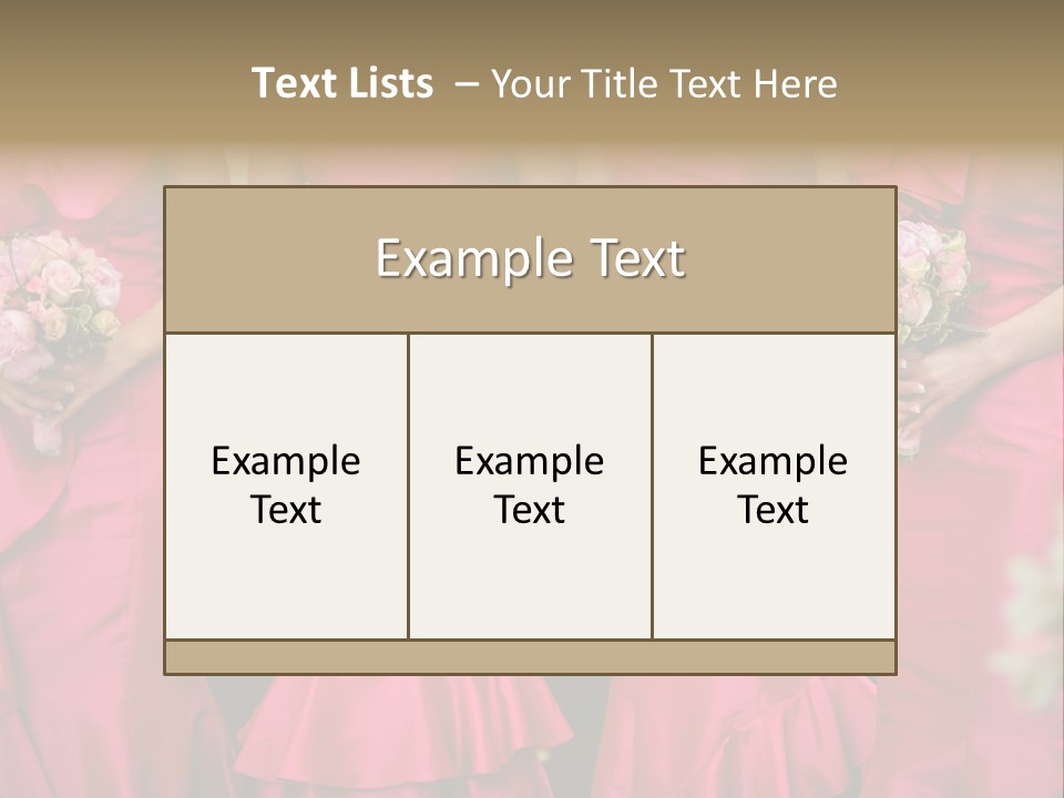 Attractive Bouquet Detail PowerPoint Template