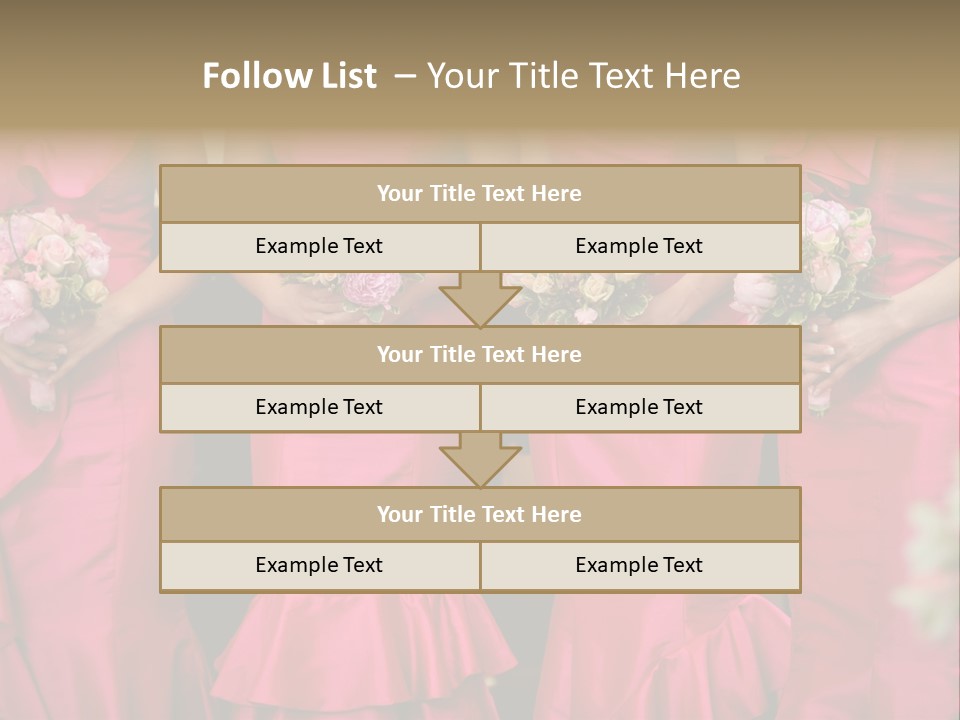 Attractive Bouquet Detail PowerPoint Template