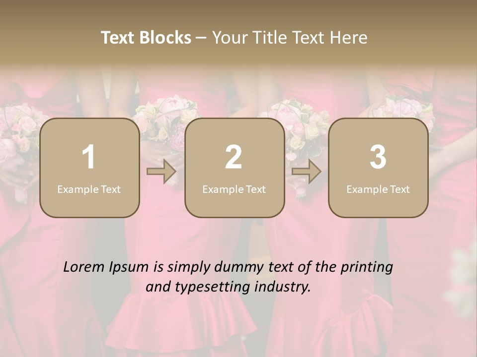 Attractive Bouquet Detail PowerPoint Template