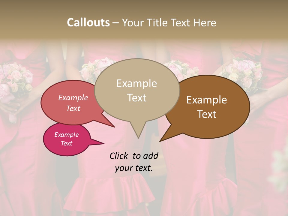 Attractive Bouquet Detail PowerPoint Template