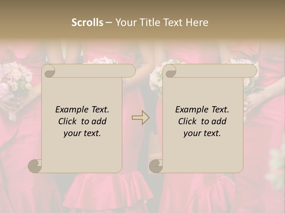 Attractive Bouquet Detail PowerPoint Template