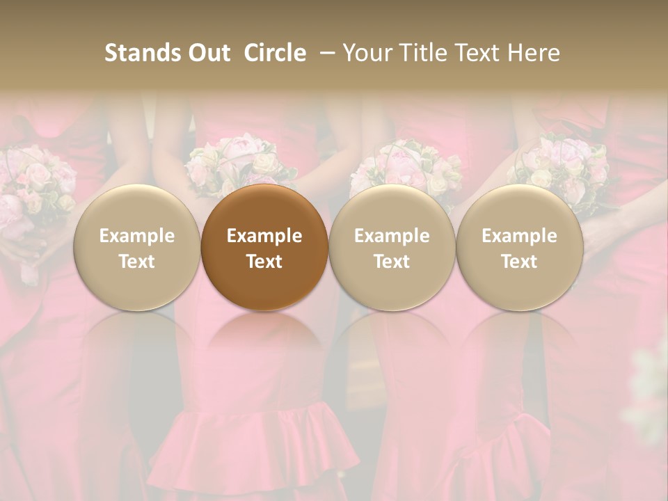 Attractive Bouquet Detail PowerPoint Template