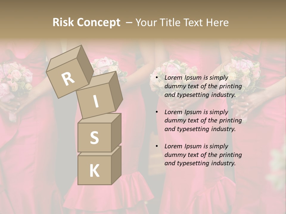 Attractive Bouquet Detail PowerPoint Template