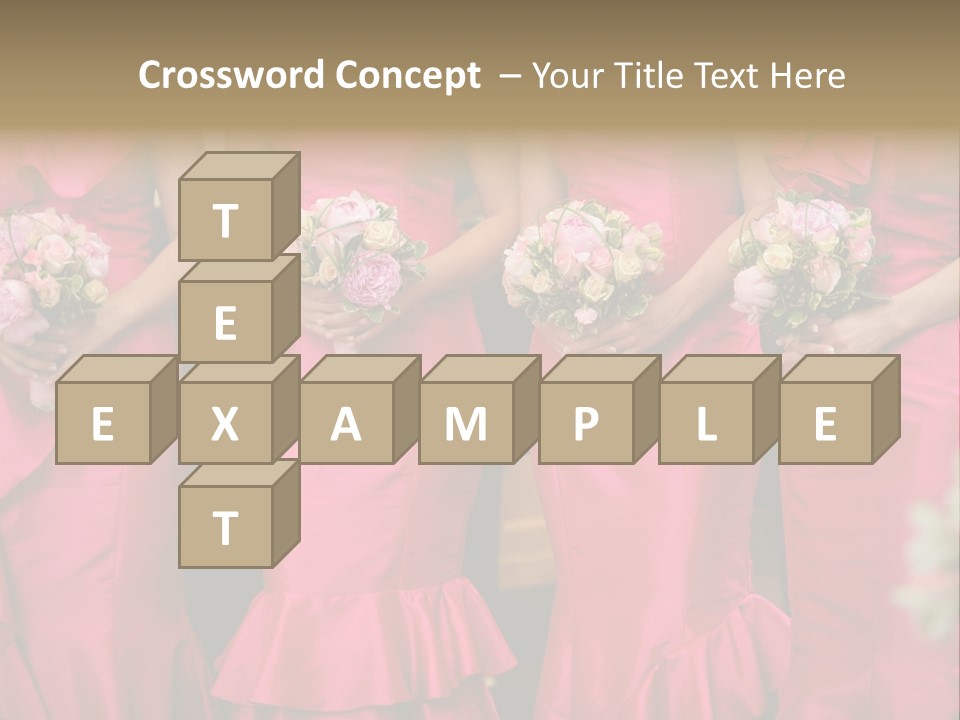 Attractive Bouquet Detail PowerPoint Template