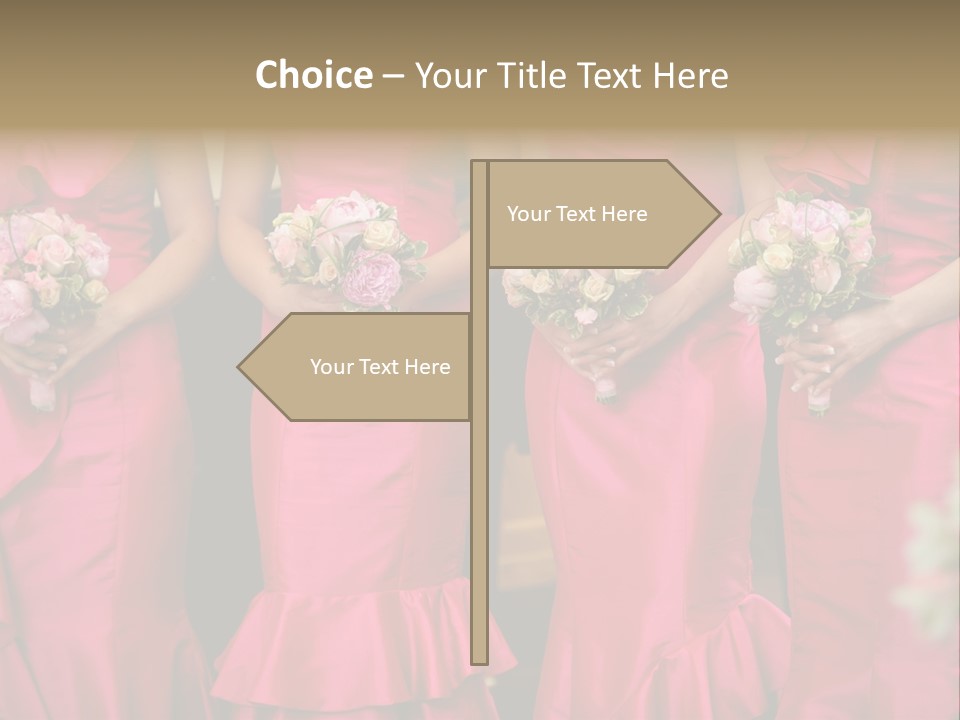 Attractive Bouquet Detail PowerPoint Template