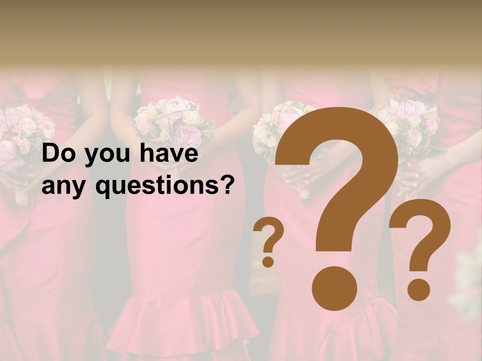 Attractive Bouquet Detail PowerPoint Template