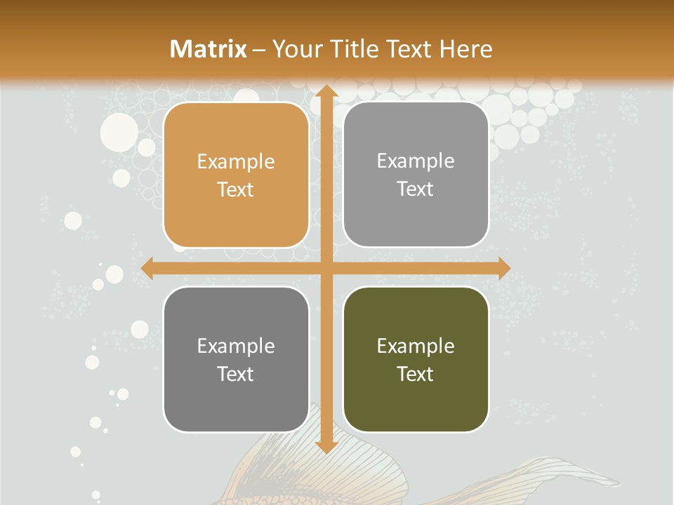 Cartoon Drawing Golden PowerPoint Template