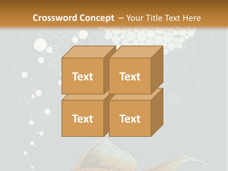 Cartoon Drawing Golden PowerPoint Template