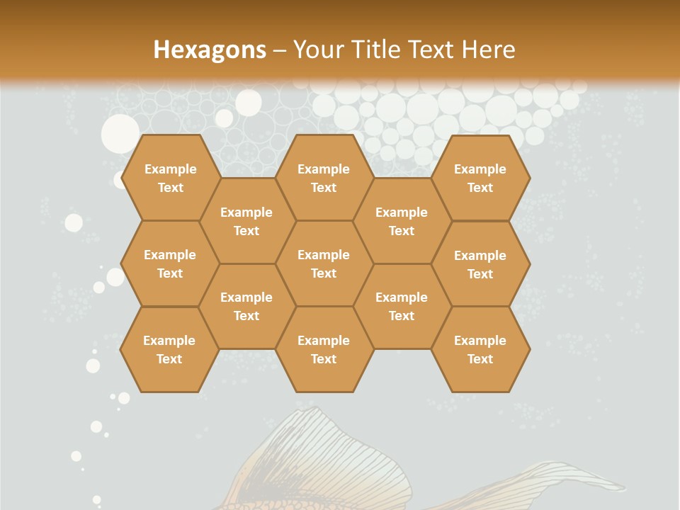 Cartoon Drawing Golden PowerPoint Template