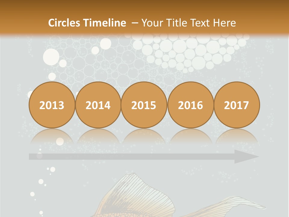 Cartoon Drawing Golden PowerPoint Template