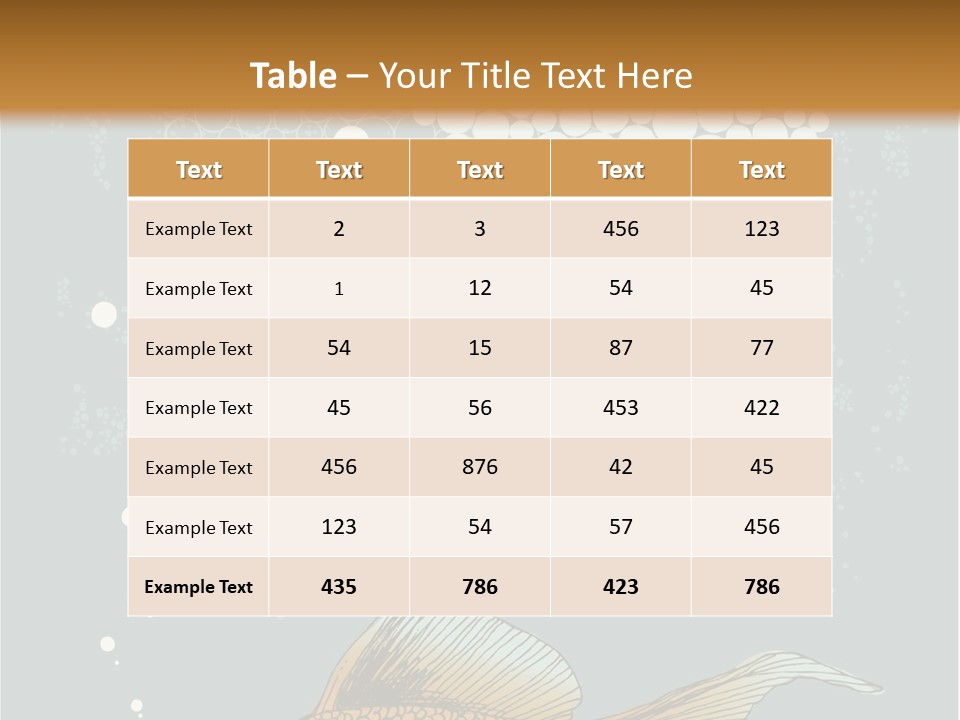 Cartoon Drawing Golden PowerPoint Template