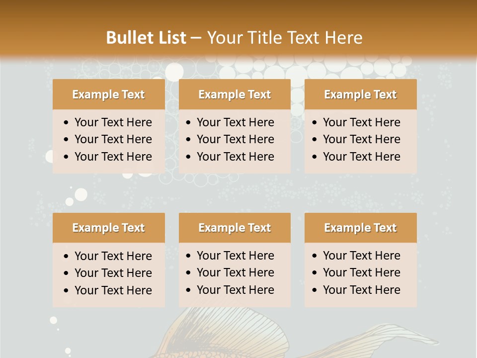 Cartoon Drawing Golden PowerPoint Template